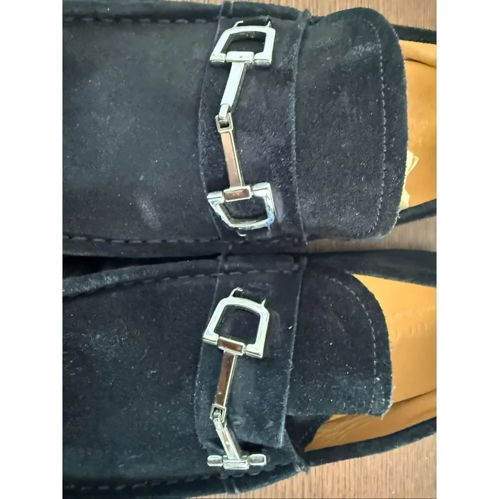 Gucci Horsebit Nubuck Driving Loafer